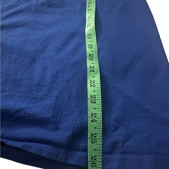 Italia travel tee Hanes Mens Medium 100% preshrunk cotton blue - Picture 4 of 7